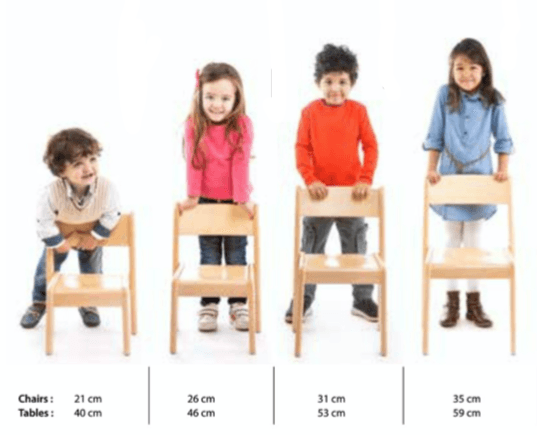 Montessori Kids Furniture My First CHAIR (6 - 30 months) Beechwood 21cm(H) Seller Kids Furniture Toddler Chair (Furniture Shipping)