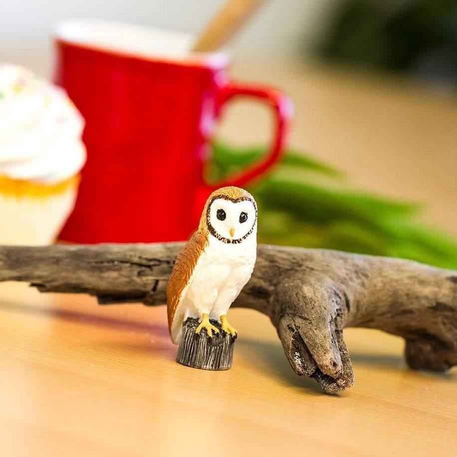 Barn Owl Figurine by Safari Ltd Woodland Collection Animal Figurines 3yrs+
