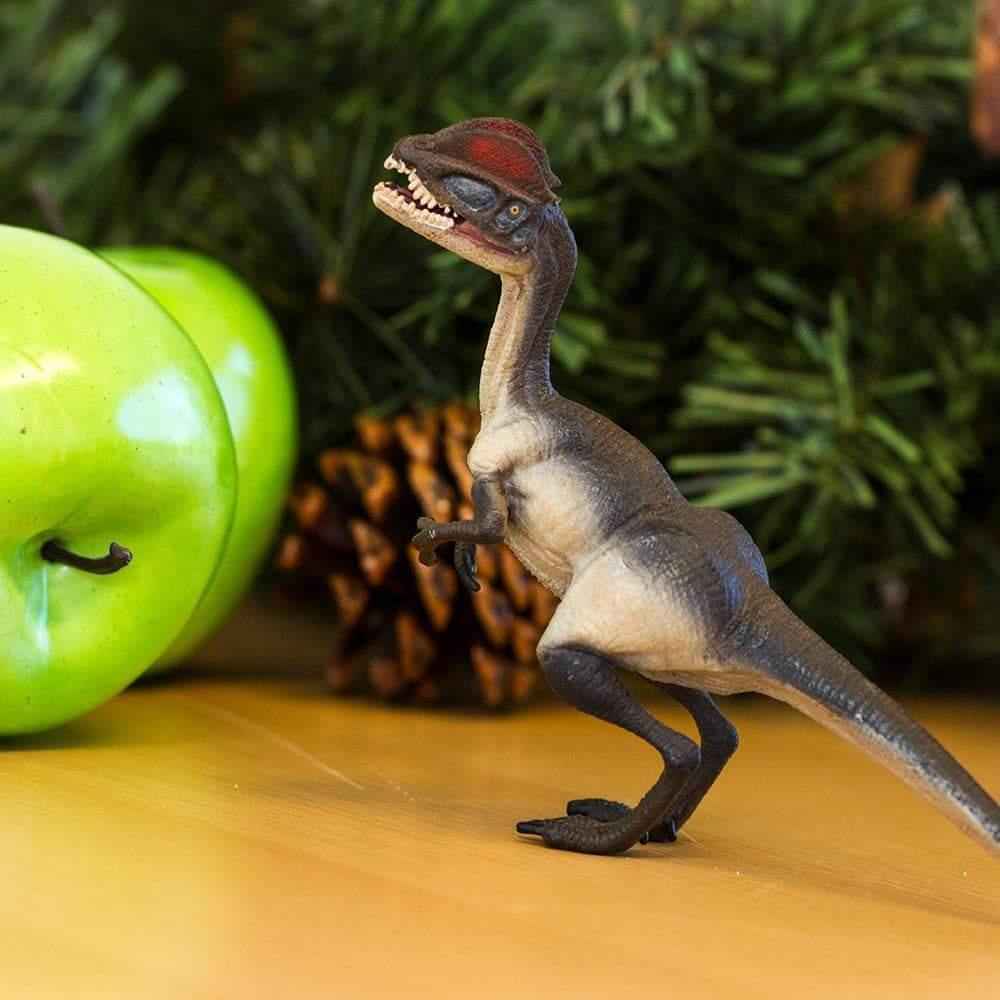 Dilophosaurus Figurine by Safari Ltd Large Dinosaur & Prehistoric World Collection Animal Figurines Dinosaur and Dragon Theme Clearance 3yrs+