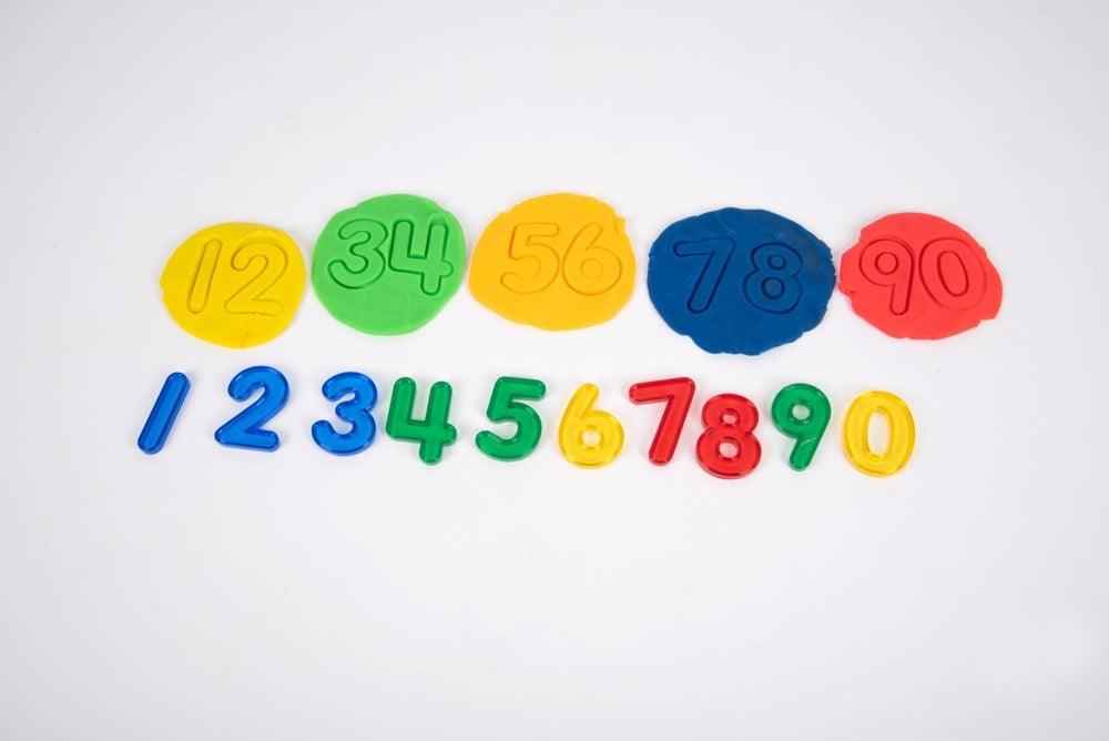 Transparent Numbers 10 Piece Set Playdough Sand Toys Sensory Toys Early Math Games for Kids Cognitive STEM Toys 3yrs+