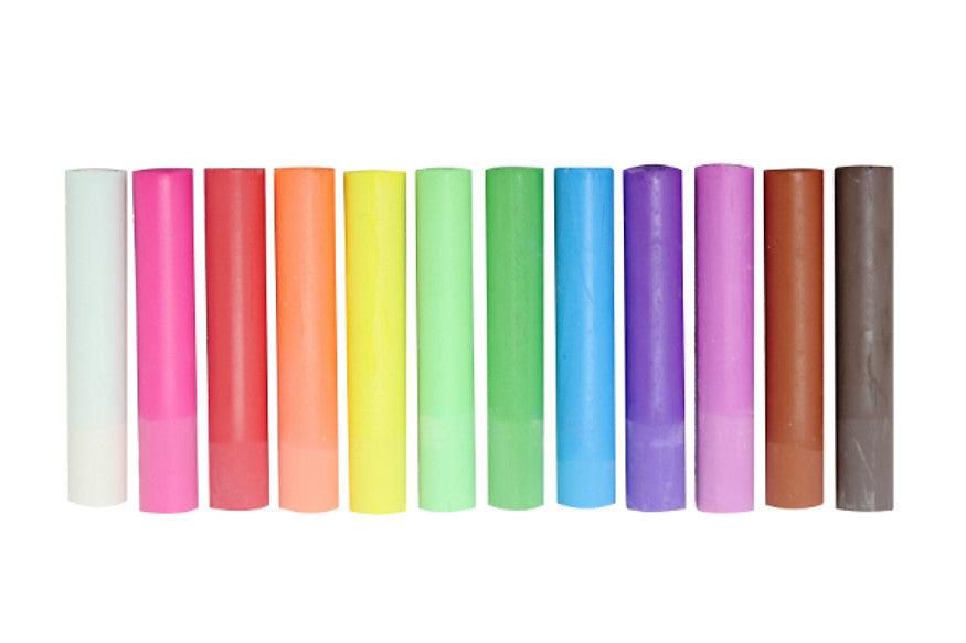 Kitpas Dustless Art Chalk 12pcs Stationary Art and craft for kids 3yrs+