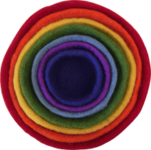 Papoose Felt Rainbow Nested Bowls Set of 7 Pretend and Imaginative Play School Range 3yrs+