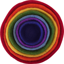 Papoose Felt Rainbow Nested Bowls Set of 7 Pretend and Imaginative Play School Range 3yrs+