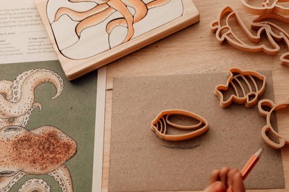 Kinfolk Pantry Mini Under The Sea Eco Cutter Set Playdough Toys Art and craft for kids 3yrs+
