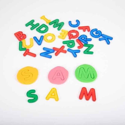 Transparent Letter 26 Piece Alphabet Set Playdough Sand Toys Sensory Toys Early Literacy Phonics Cognitive Language