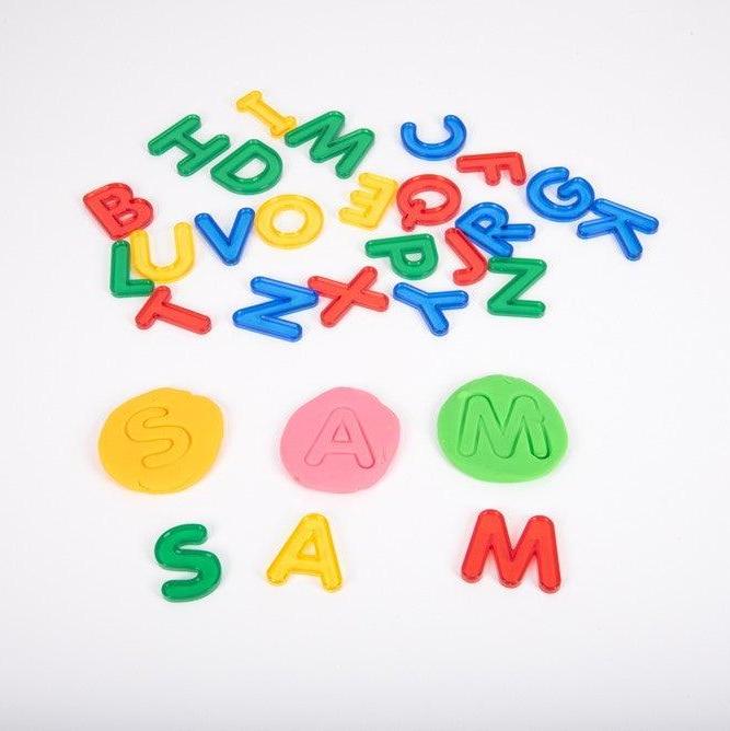 Transparent Letter 26 Piece Alphabet Set Playdough Sand Toys Sensory Toys Early Literacy Phonics Cognitive Language