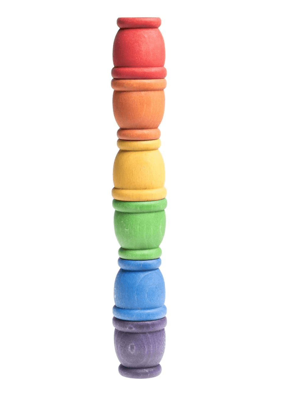 Grapat Coloured Mates 6pcs Baby Toys Gifts Idea 10m+