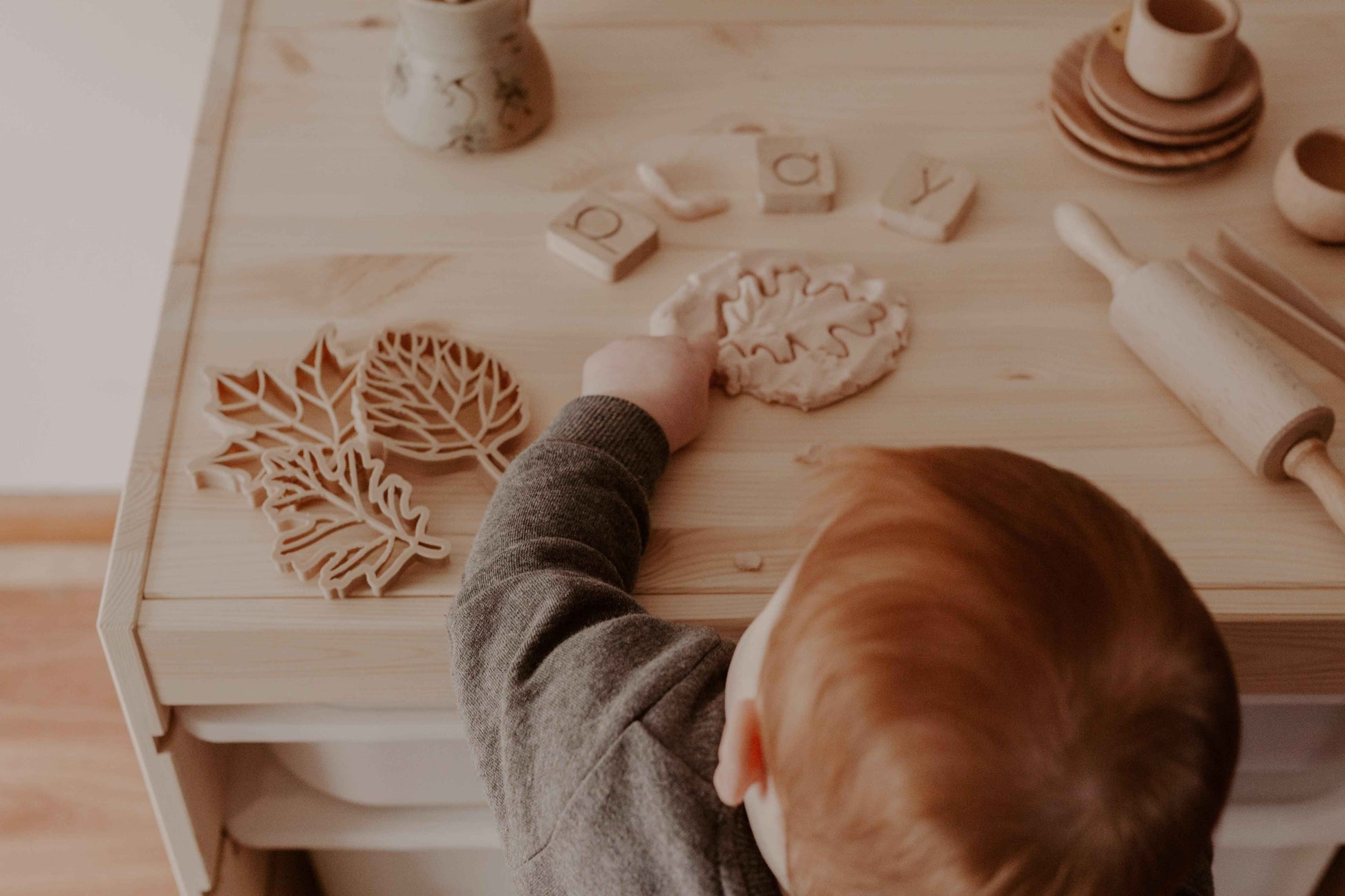 Kinfolk Pantry Leaf Eco Cutter Set Playdough Sand Toys Art and craft for kids 3yrs+