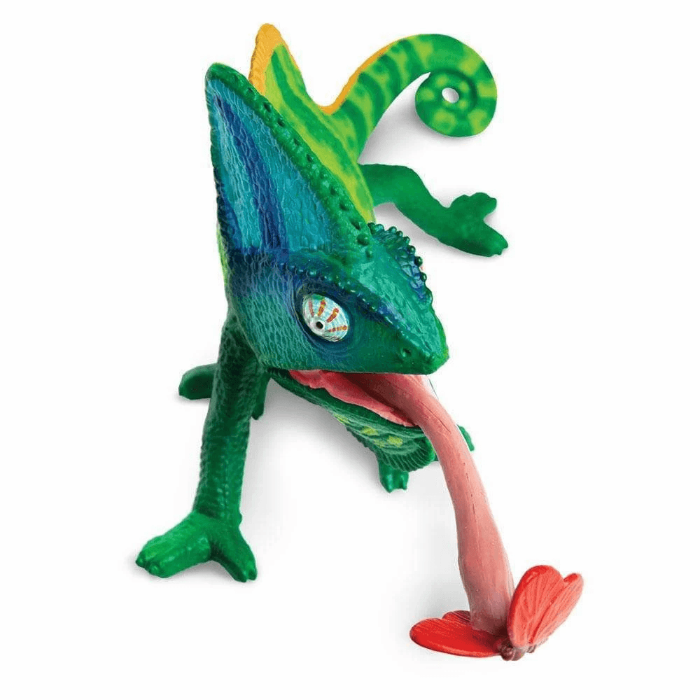 Veiled Chameleon Figurine by Safari Ltd Incredible Creature Collection Animal Figurines 3yrs+