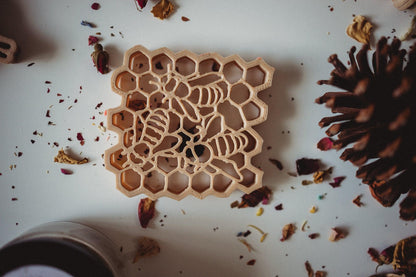 Kinfolk Pantry Teddy Bear Bee and Honey Comb Eco Cutter Set Playdough Toys Art and craft for kids Retired 3yrs+
