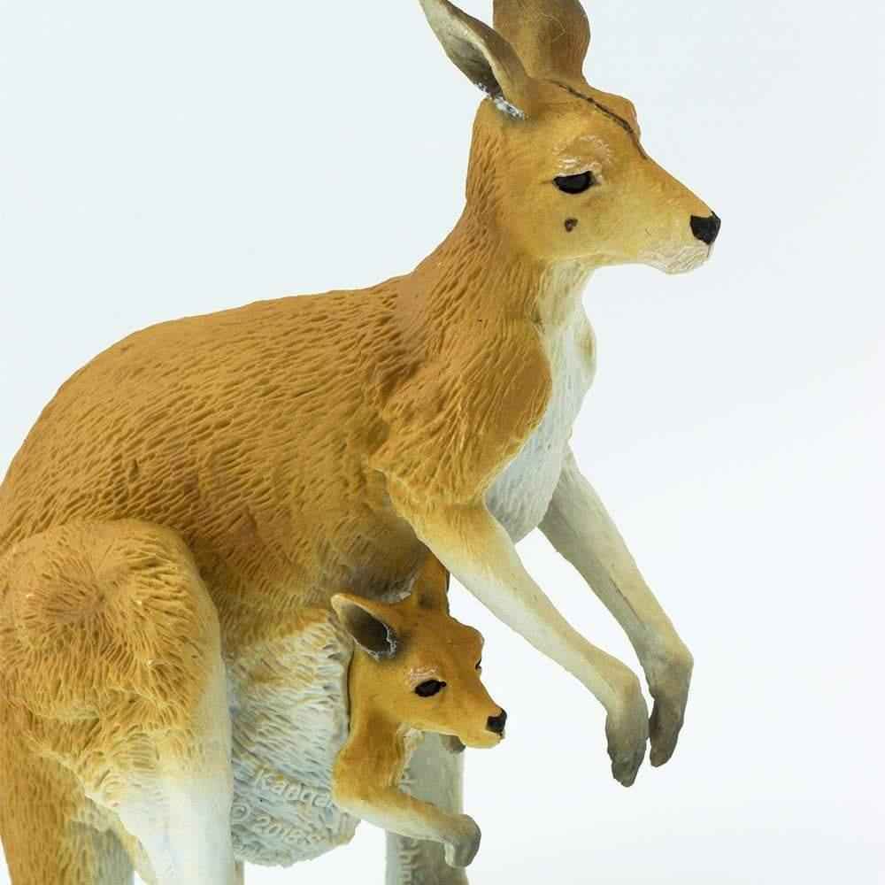 Kangaroo with Joey Figurine by Safari Ltd Australian Collection Animal Figurines 3yrs+