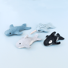 Tara Treasures Felt Ocean Marine Mammals Set of 4 Pretend & Imaginative Play Toys Felt Animals 3yrs+