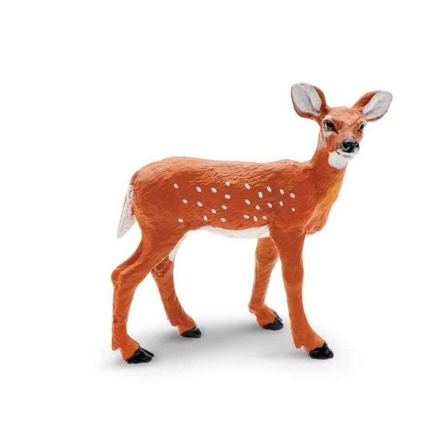 Whitetail Deer Fawn Figurine by Safari Ltd Woodland Collection Animal Figurines 3yrs+