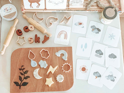 Kinfolk Pantry Mini Sky Eco Cutter Set Playdough Sand Toys Art and craft for kids 3yrs+
