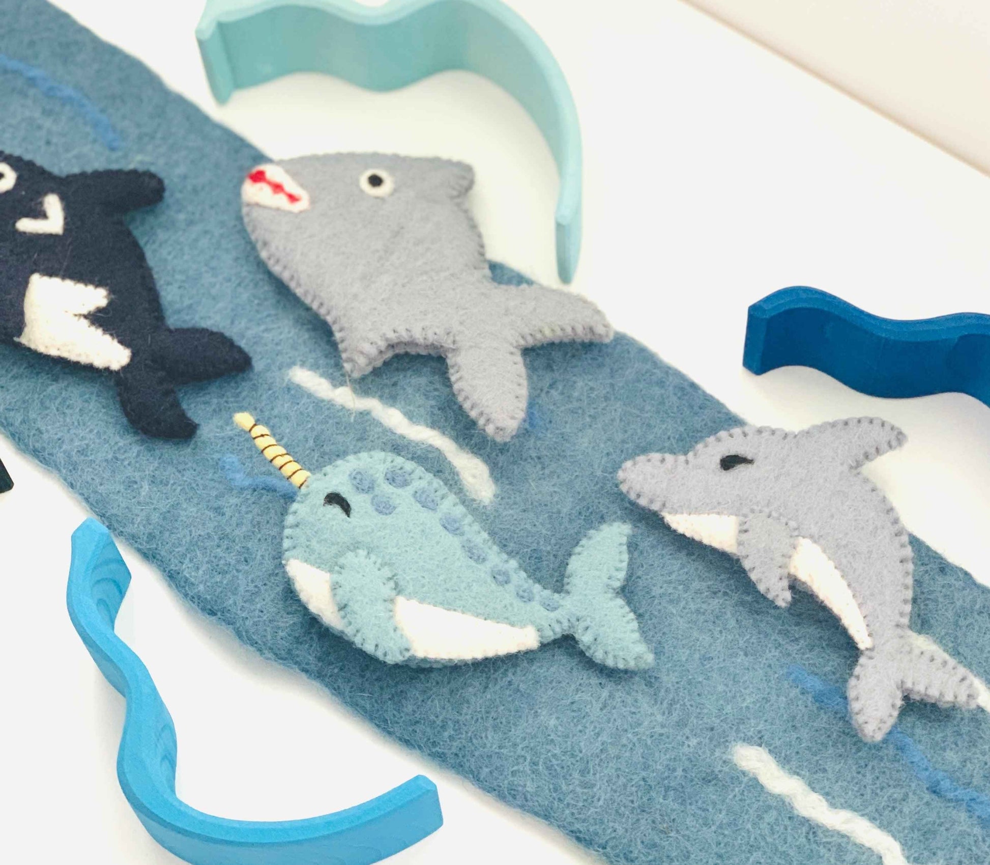 Papoose Felt Village River 69cm Pretend & Imaginative Play Ocean Toys 3yrs+