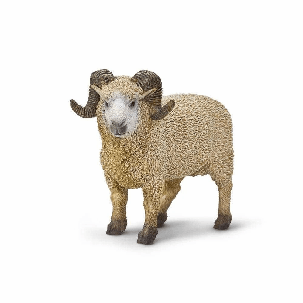 Ram Sheep Figurine by Safari Ltd Farm Collection Animal Figurines 3yrs+