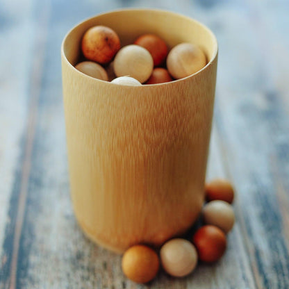Explore Nook Bamboo Natural Cup Nature Wooden Play Tools Sensory Toys Retired 2yrs+