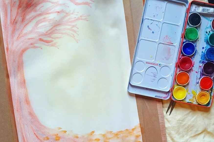 Stockmar Watercolour Paint Set in Tin Waldorf Education Inspired 12 Opaque Colours, Brush+Palette Stationary Art and craft for kids 3yrs+