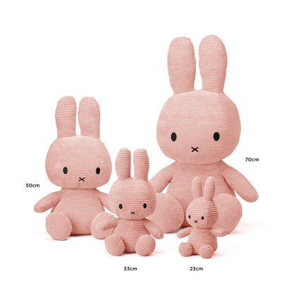 Miffy & Friends Miffy (ECO) Corduroy Pink 33cm