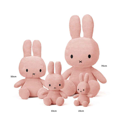 Miffy & Friends Miffy (ECO) Corduroy Pink 50cm