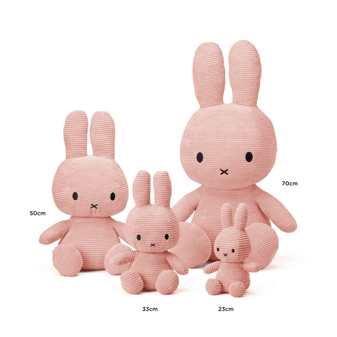 Miffy & Friends Miffy (ECO) Corduroy Pink 50cm