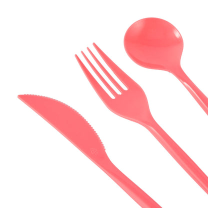45 Piece Reusable Bright Cutlery