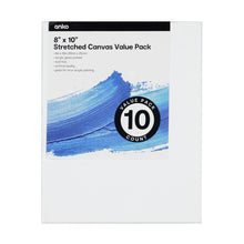 10 Piece 8in. x 10in. Stretched Canvas Value Pack