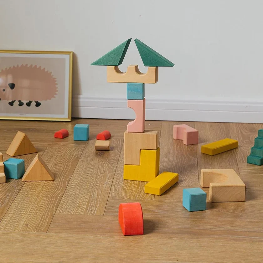 Wooden Candy Building Block Set 23pcs by Avdar Toys Wooden Toys Building Blocks STEM Toys Gifting Idea for 3yrs+