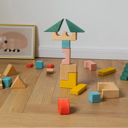 Wooden Candy Building Block Set 23pcs by Avdar Toys Wooden Toys Building Blocks STEM Toys Gifting Idea for 3yrs+