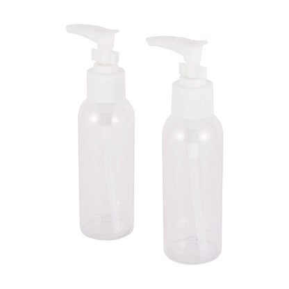 OXX Travel 2 Pack Pump Bottles - White and Clear