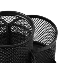 Rotating Mesh Pen Caddy - Black