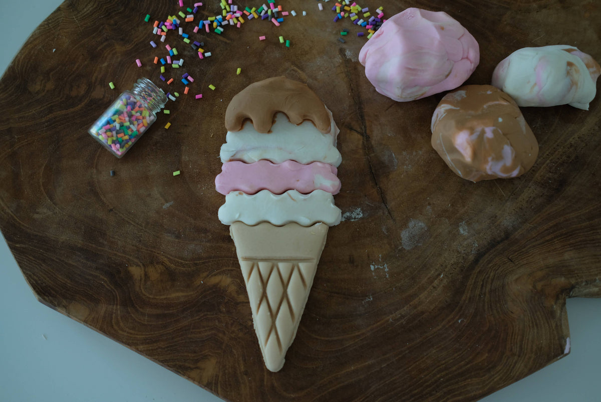 Kinfolk Pantry Ice Cream Eco Cutter Set Playdough Sand Toys Art and craft for kids 3yrs+