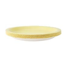 16 Piece Pastel Yellow Paper Plates