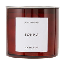 Tonka Inspired Glass Candle