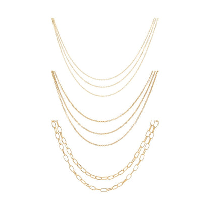 Jewellery Chain Set - Gold Look