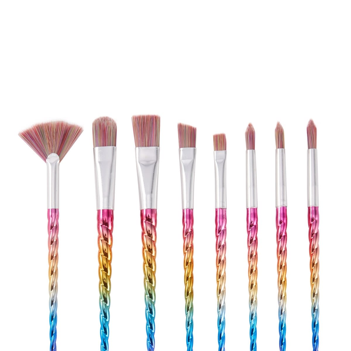 8 Pack Paint Brush Set - Iridescent