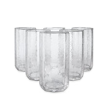6 Clear Octagon Hiball Glasses
