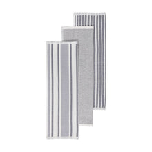 3 Pack Grey Stripe Tea Towels