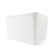 18L Ribbed Container - White