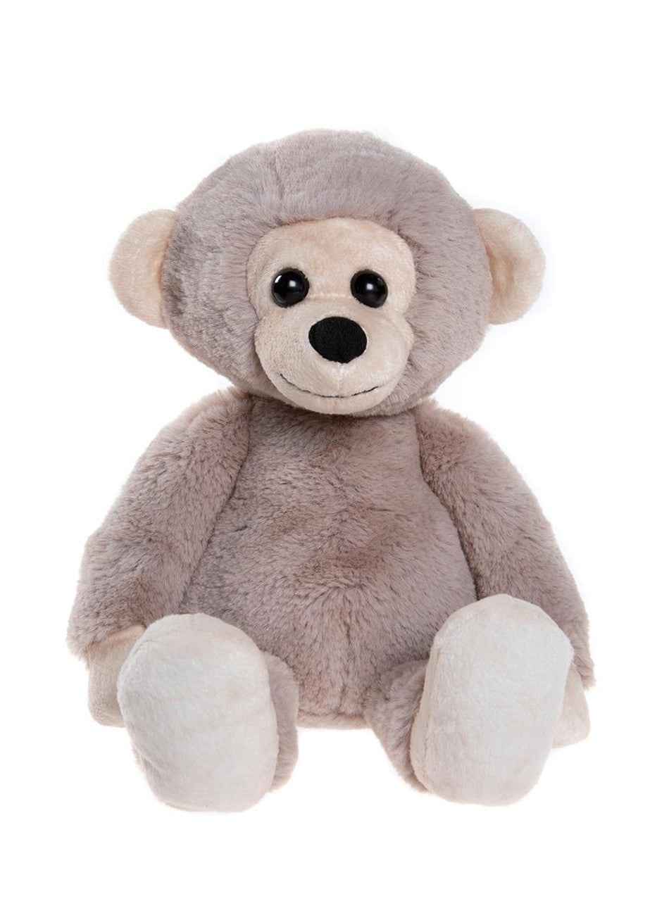 Bear & Me by Charlie Bear Cheeky Monkey Pebble Grey 29cm