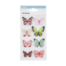 3D Stickers Sheet - Butterfly