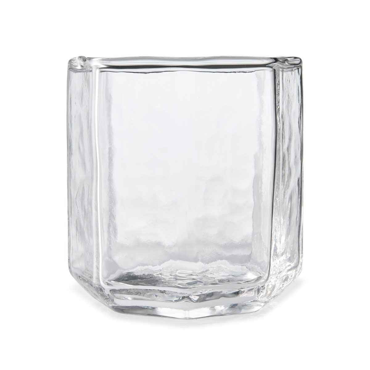 6 Clear Octagon Tumbler Glasses
