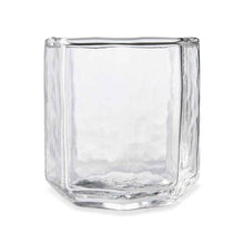 6 Clear Octagon Tumbler Glasses