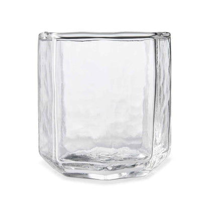 6 Clear Octagon Tumbler Glasses