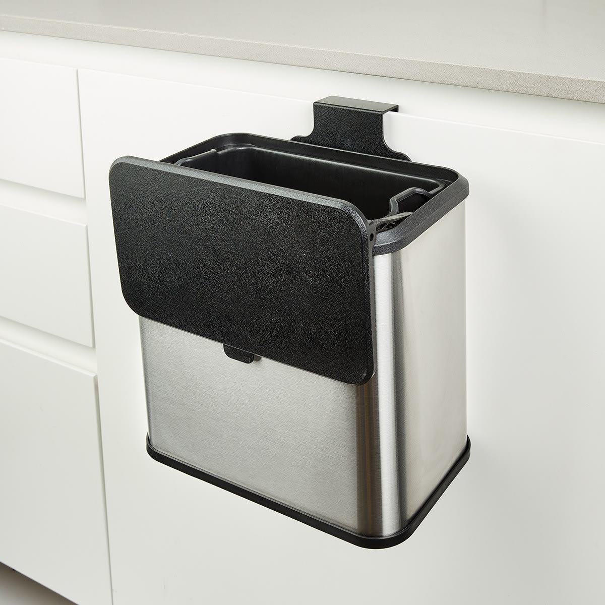 5L Stainless Steel Over Door Bin