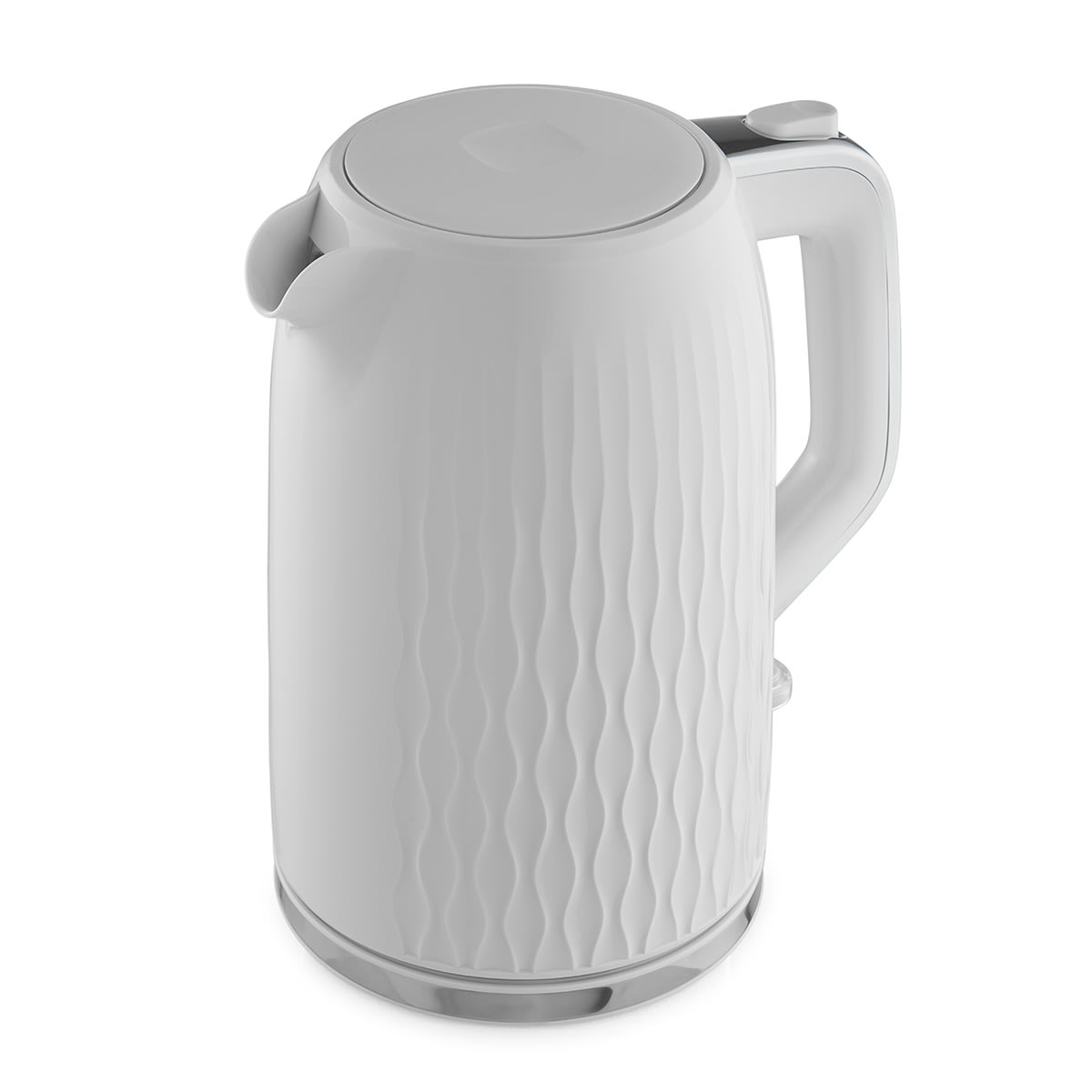 1.7L Kettle - White and Silver Look