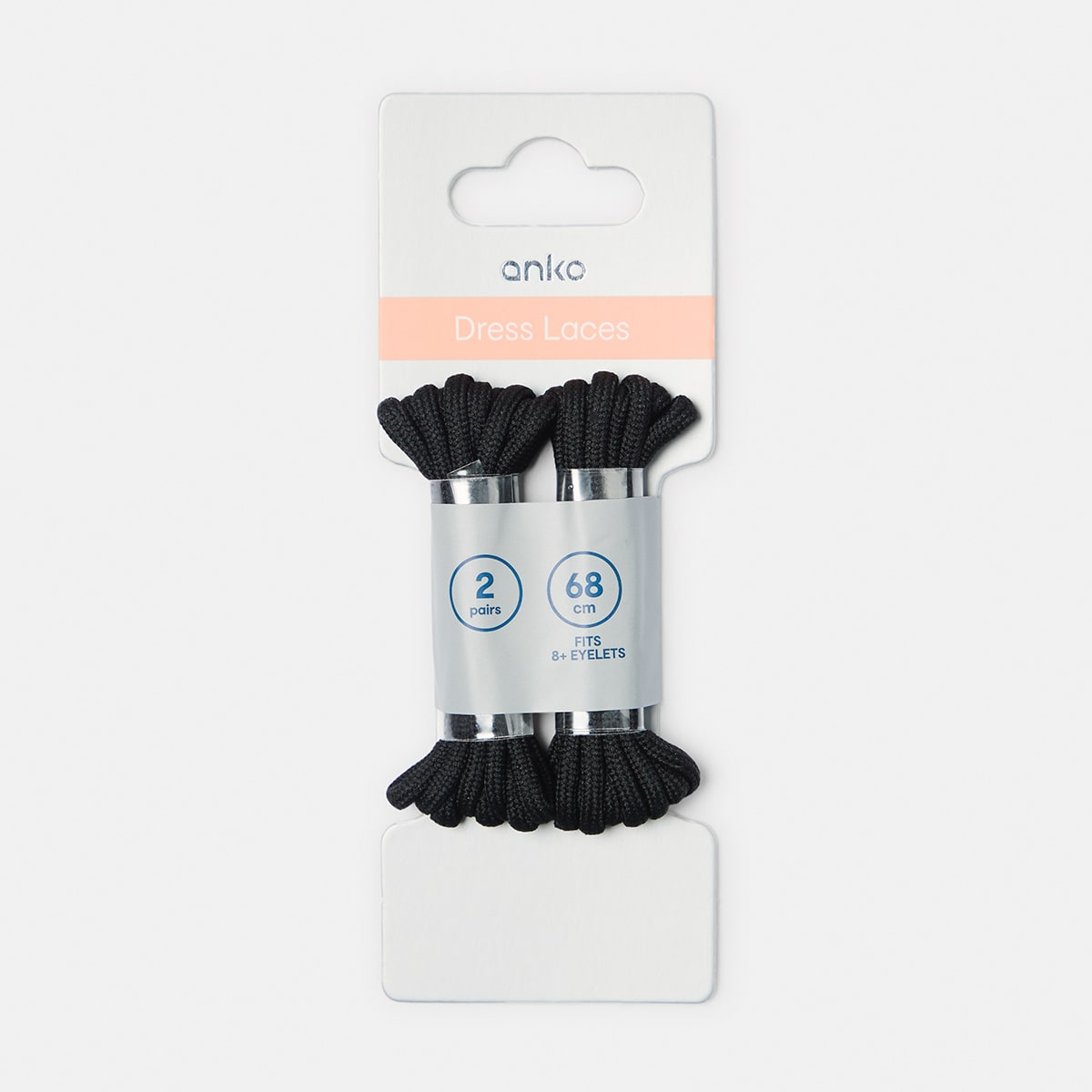 2 Pack Dress Laces - Black