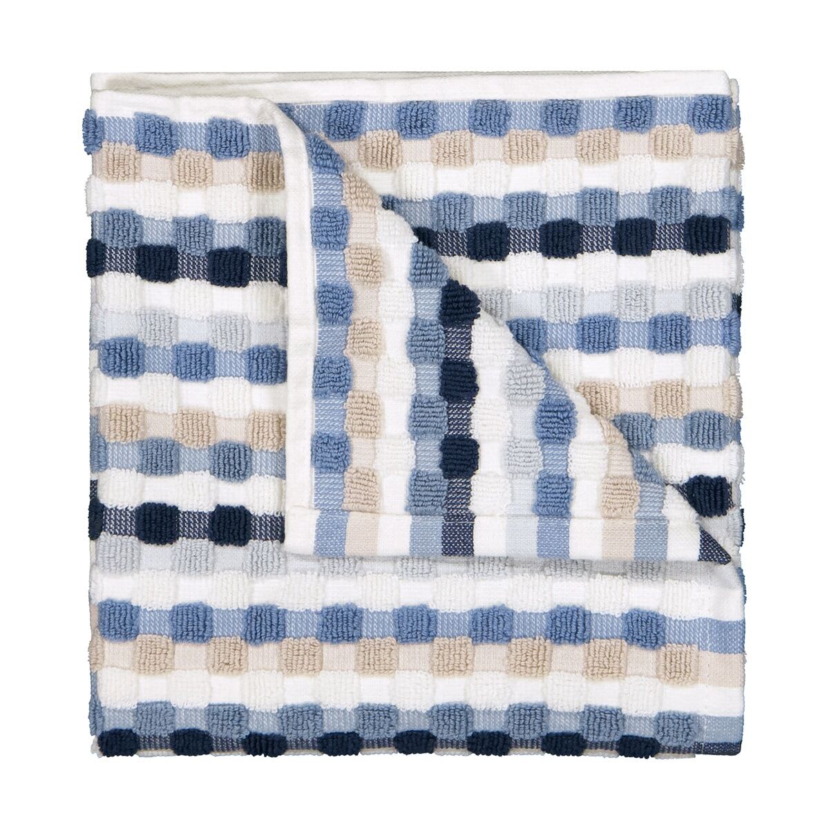 Blue Popcorn Cotton Hand Towel