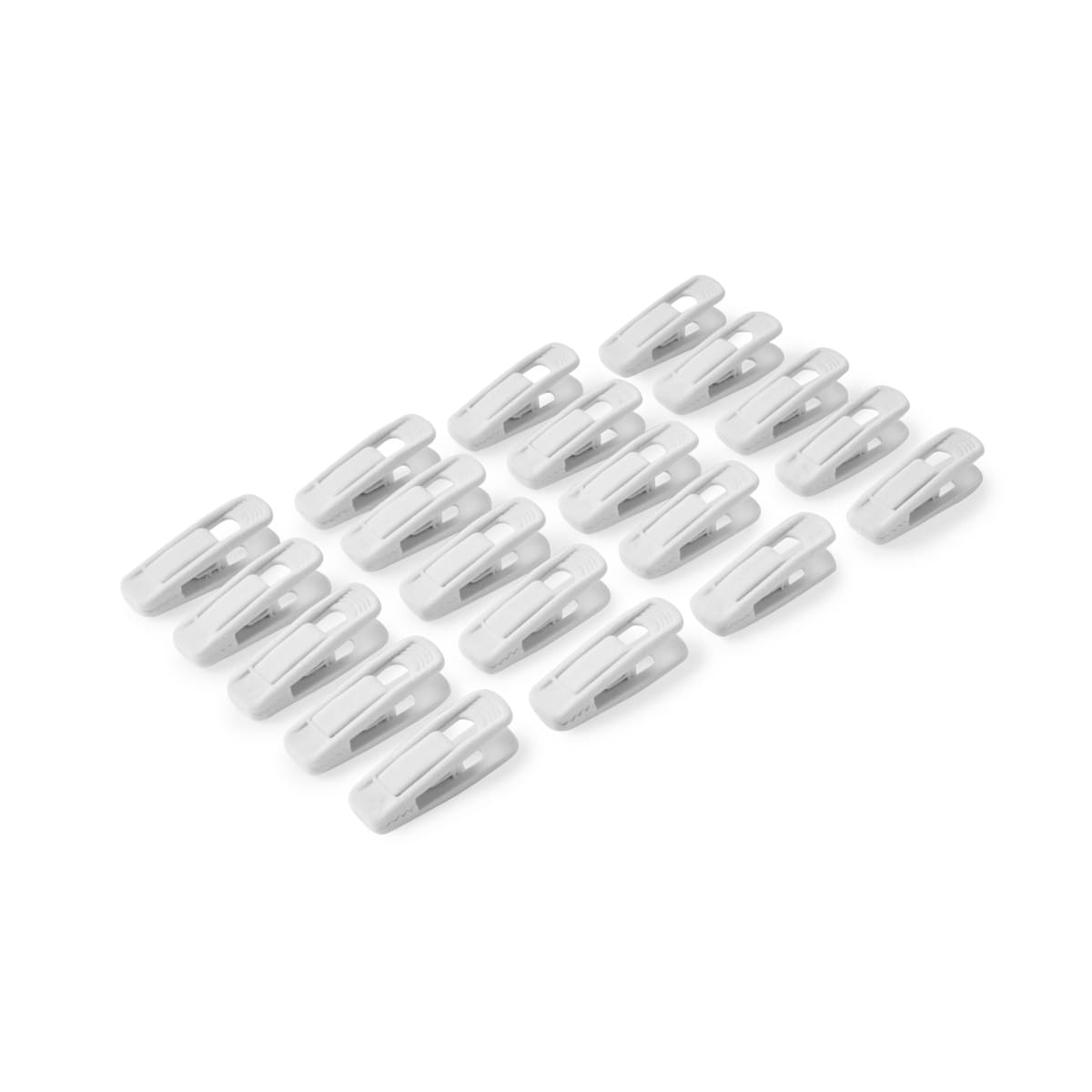 20 Piece Flocked Hanger Clips