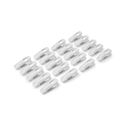 20 Piece Flocked Hanger Clips